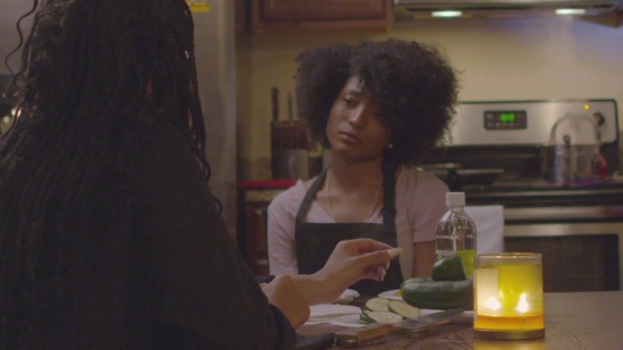 Opening scene with actresses Ayana Andrews and Cashaey Serenity. Let Live Short Film.