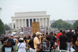 "Artists for George Floyd" - March on Washington on the 57th Anniversary of Dr. Martin Luther King's "I Have a Dream" Speech. Photo by Briana M. Andrews, August 28, 2020.
